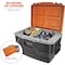 Ergodyne Orange & Gray Industrial Hard Sided Cooler - 48 Quart 5171 - alternate 3